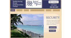 Desktop Screenshot of islandsecurityfence.com