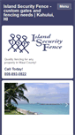 Mobile Screenshot of islandsecurityfence.com