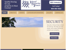 Tablet Screenshot of islandsecurityfence.com